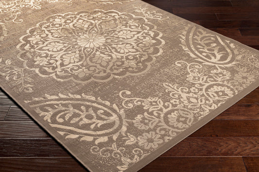 Eagean EAG-2362 6ft Square Machine Woven Indoor/Outdoor Area Rug