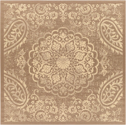 Eagean EAG-2362 6ft Square Machine Woven Indoor/Outdoor Area Rug