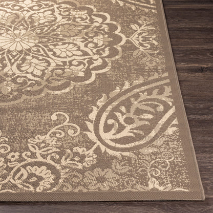 Eagean EAG-2362 6ft Square Machine Woven Indoor/Outdoor Area Rug