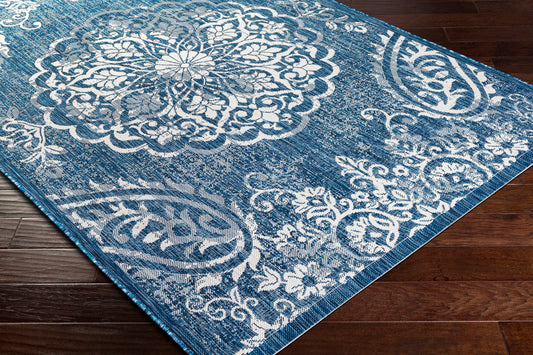Eagean EAG-2363 8ft Square Machine Woven Indoor/Outdoor Area Rug