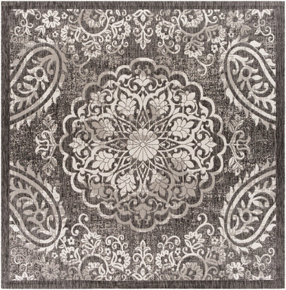 Eagean EAG-2364 8ft Square Machine Woven Indoor/Outdoor Area Rug