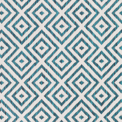 Alfombra tejida a máquina para interiores y exteriores Eagean EAG-2368 de 8' x 10'