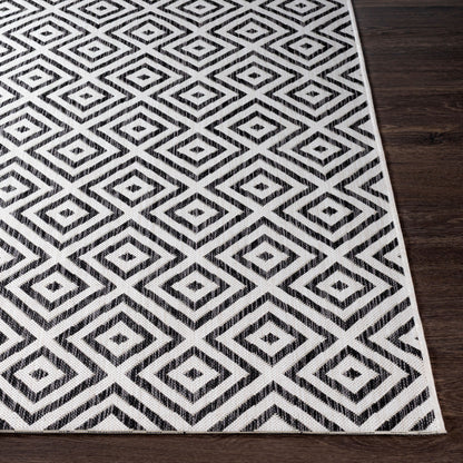 Alfombra decorativa para interior y exterior tejida a máquina Eagean EAG-2369 de 2' x 3'