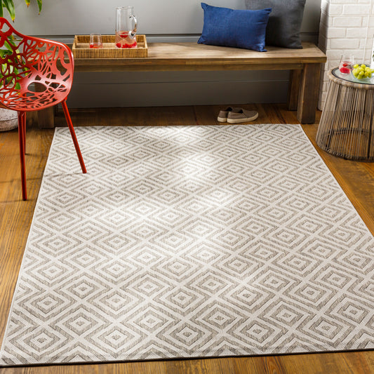 Eagean EAG-2370 2' x 3' Machine Woven Indoor/Outdoor Accent Rug