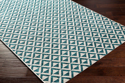 Alfombra tejida a máquina para interiores y exteriores Eagean EAG-2373 de 8' x 10'