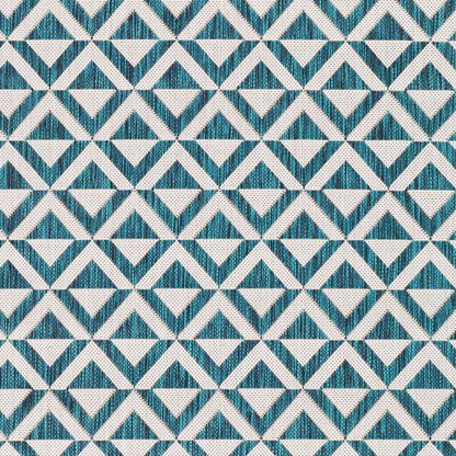 Alfombra tejida a máquina para interiores y exteriores Eagean EAG-2373 de 8' x 10'