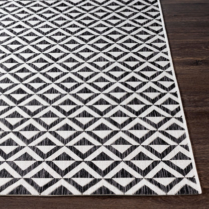 Alfombra decorativa para interior y exterior tejida a máquina Eagean EAG-2374 de 2' x 3'