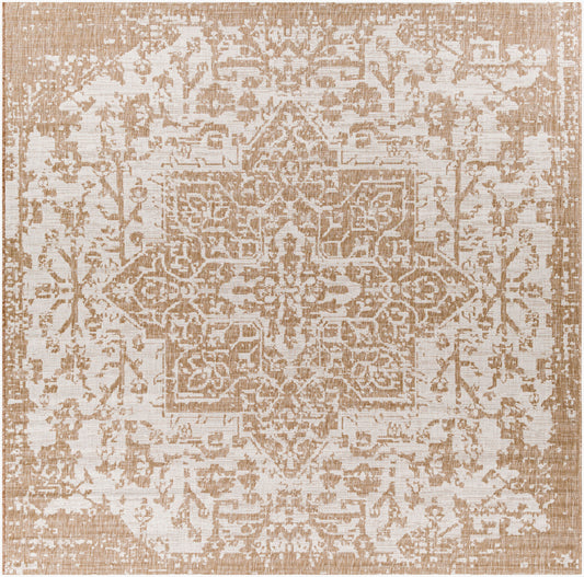 Eagean EAG-2376 8ft Square Machine Woven Indoor/Outdoor Area Rug