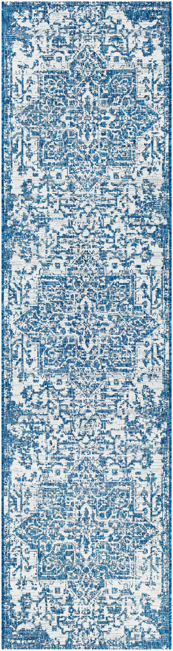 Eagean EAG-2377 12ft Runner Machine Woven Indoor/Outdoor Runner Rug