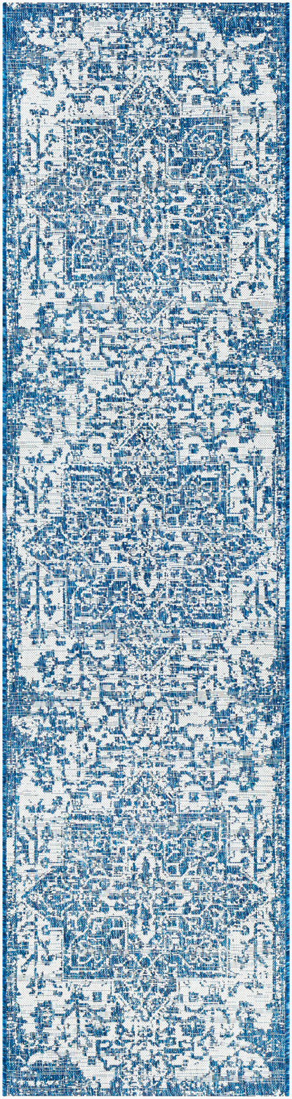 Eagean EAG-2377 12ft Runner Machine Woven Indoor/Outdoor Runner Rug