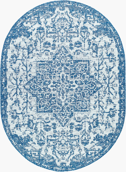 Eagean EAG-2377 5' x 7' Oval Machine Woven Indoor/Outdoor Area Rug