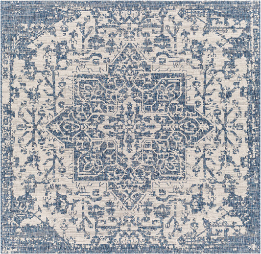 Eagean EAG-2377 6ft Square Machine Woven Indoor/Outdoor Area Rug
