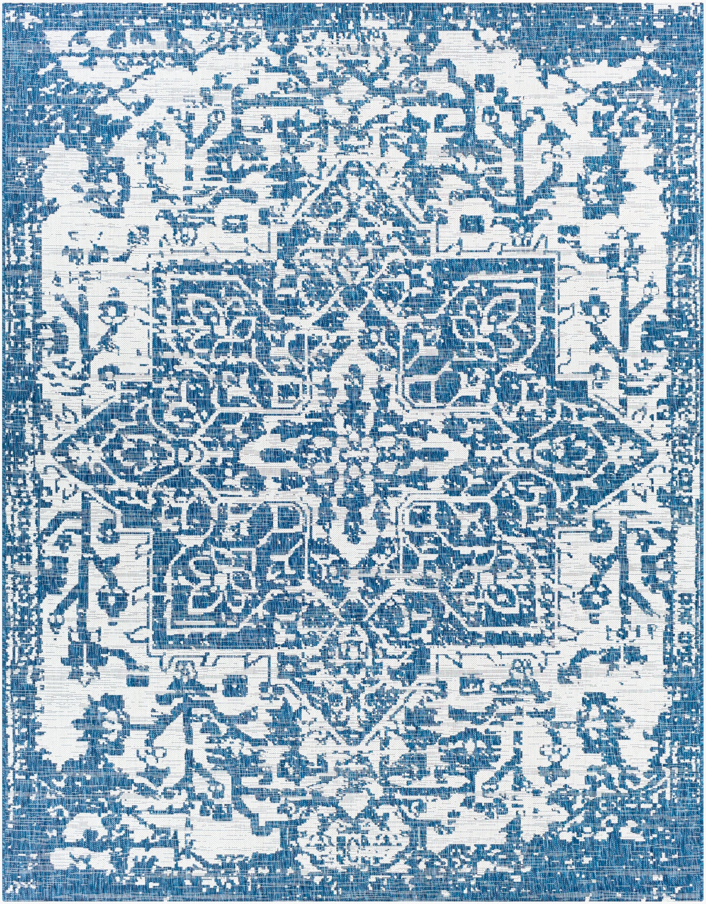 Alfombra tejida a máquina para interiores y exteriores Eagean EAG-2377 de 8' x 10'