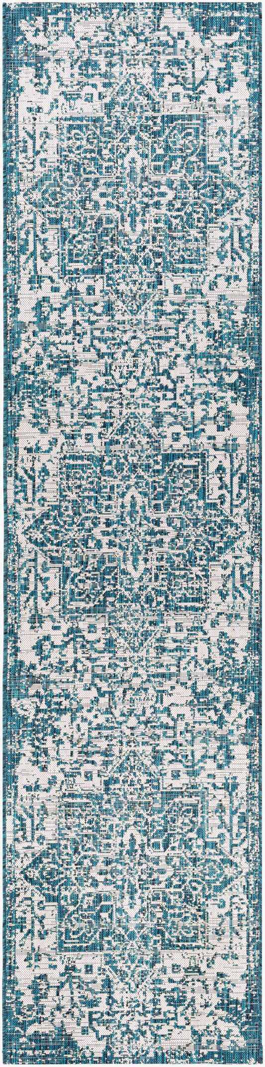 Eagean EAG-2378 12ft Runner Machine Woven Indoor/Outdoor Runner Rug