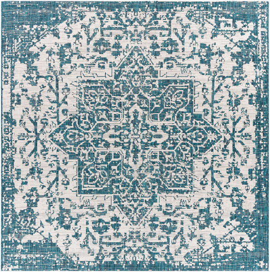 Eagean EAG-2378 8ft Square Machine Woven Indoor/Outdoor Area Rug