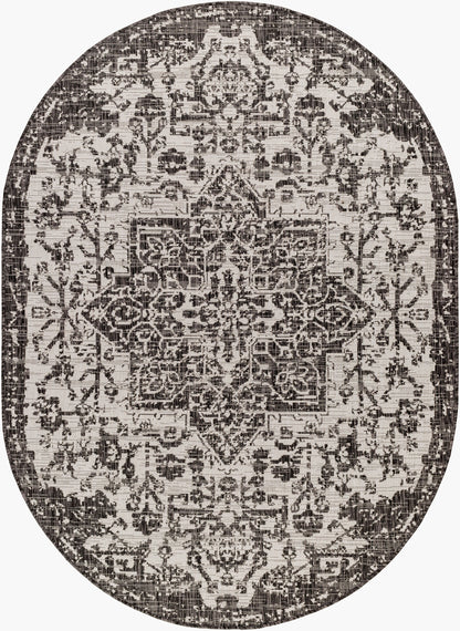 Eagean EAG-2379 6' x 9' Oval Machine Woven Indoor/Outdoor Area Rug