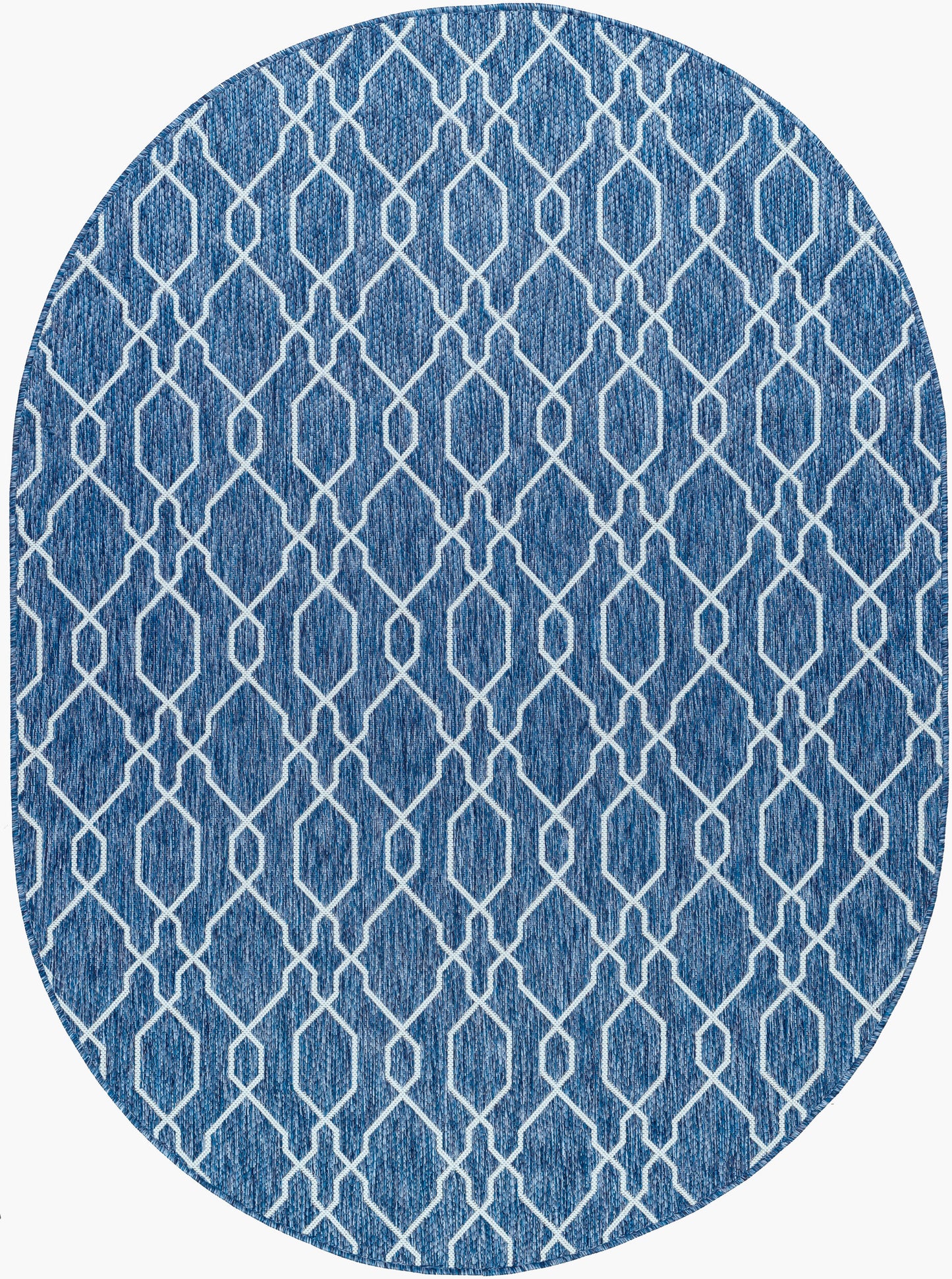 Alfombra ovalada tejida a máquina para interiores y exteriores Eagean EAG-2381 de 1,52 m x 2,13 m