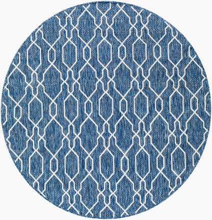 Alfombra redonda tejida a máquina de 1,5 m para interiores y exteriores Eagean EAG-2381