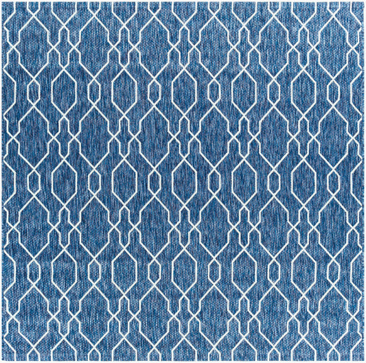Eagean EAG-2381 6ft Square Machine Woven Indoor/Outdoor Area Rug