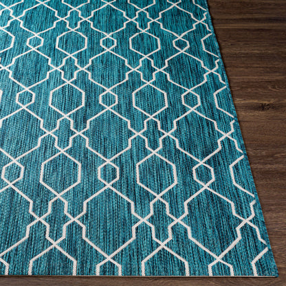 Alfombra decorativa para interior y exterior tejida a máquina Eagean EAG-2382 de 2' x 3'