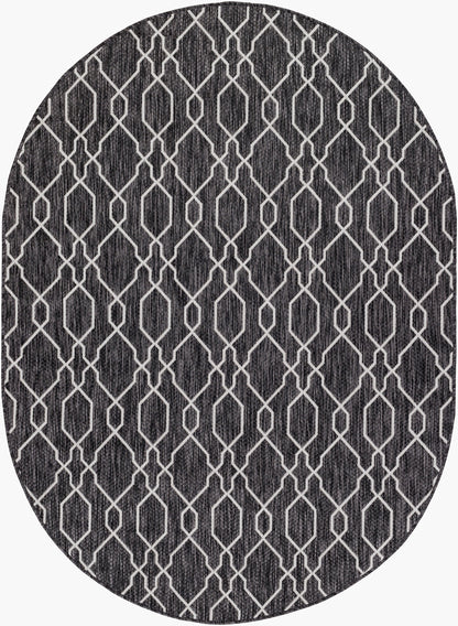 Eagean EAG-2384 8' x 10' Oval Machine Woven Indoor/Outdoor Area Rug