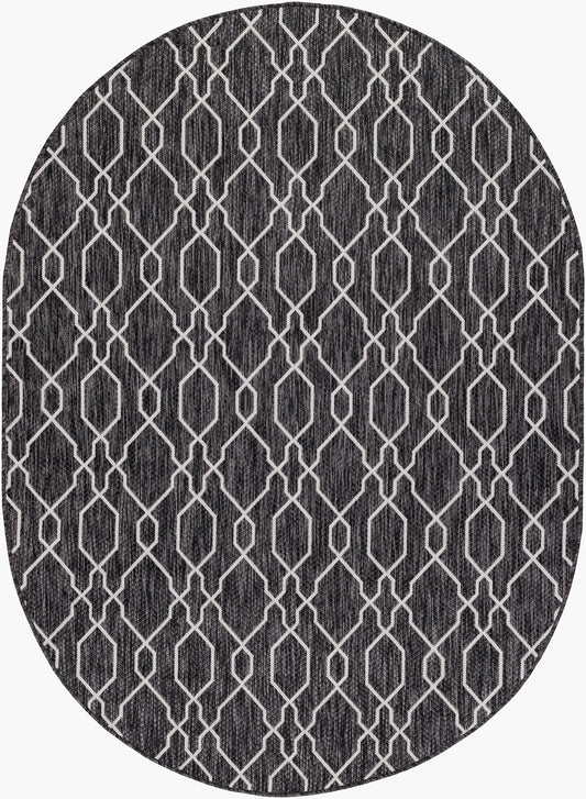 Eagean EAG-2384 8' x 10' Oval Machine Woven Indoor/Outdoor Area Rug