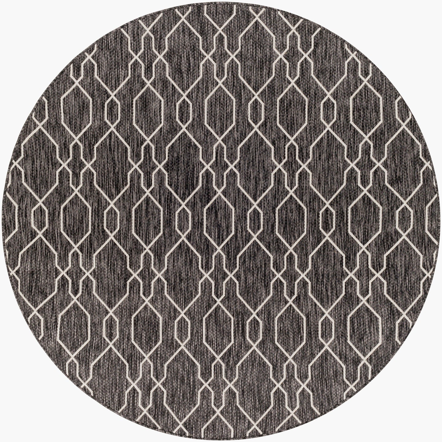 Eagean EAG-2384 5ft Round Machine Woven Indoor/Outdoor Area Rug