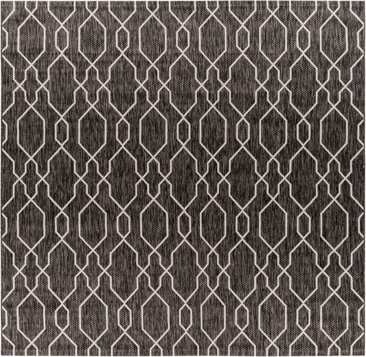 Eagean EAG-2384 8ft Square Machine Woven Indoor/Outdoor Area Rug