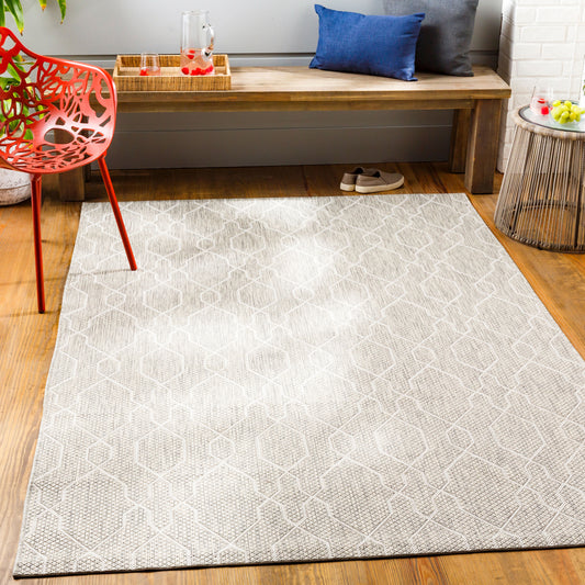Eagean EAG-2385 5' x 7' Machine Woven Indoor/Outdoor Area Rug