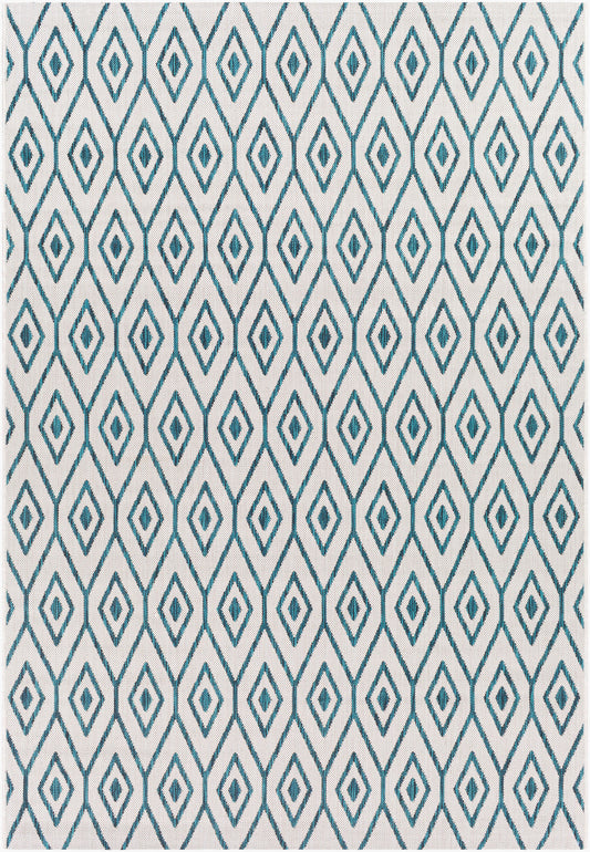 Alfombra decorativa para interior y exterior tejida a máquina Eagean EAG-2392 de 2' x 3'