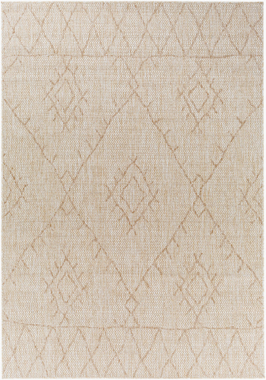 Eagean EAG-2402 8ft Square Machine Woven Indoor/Outdoor Area Rug