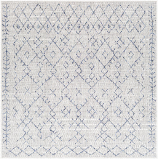 Eagean EAG-2403 8ft Square Machine Woven Indoor/Outdoor Area Rug