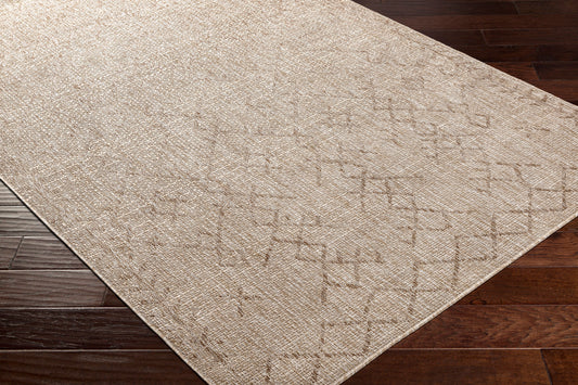 Eagean EAG-2404 6ft Square Machine Woven Indoor/Outdoor Area Rug