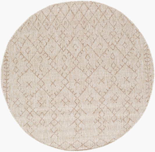 Eagean EAG-2404 8ft Round Machine Woven Indoor/Outdoor Area Rug