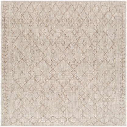 Eagean EAG-2404 8ft Square Machine Woven Indoor/Outdoor Area Rug