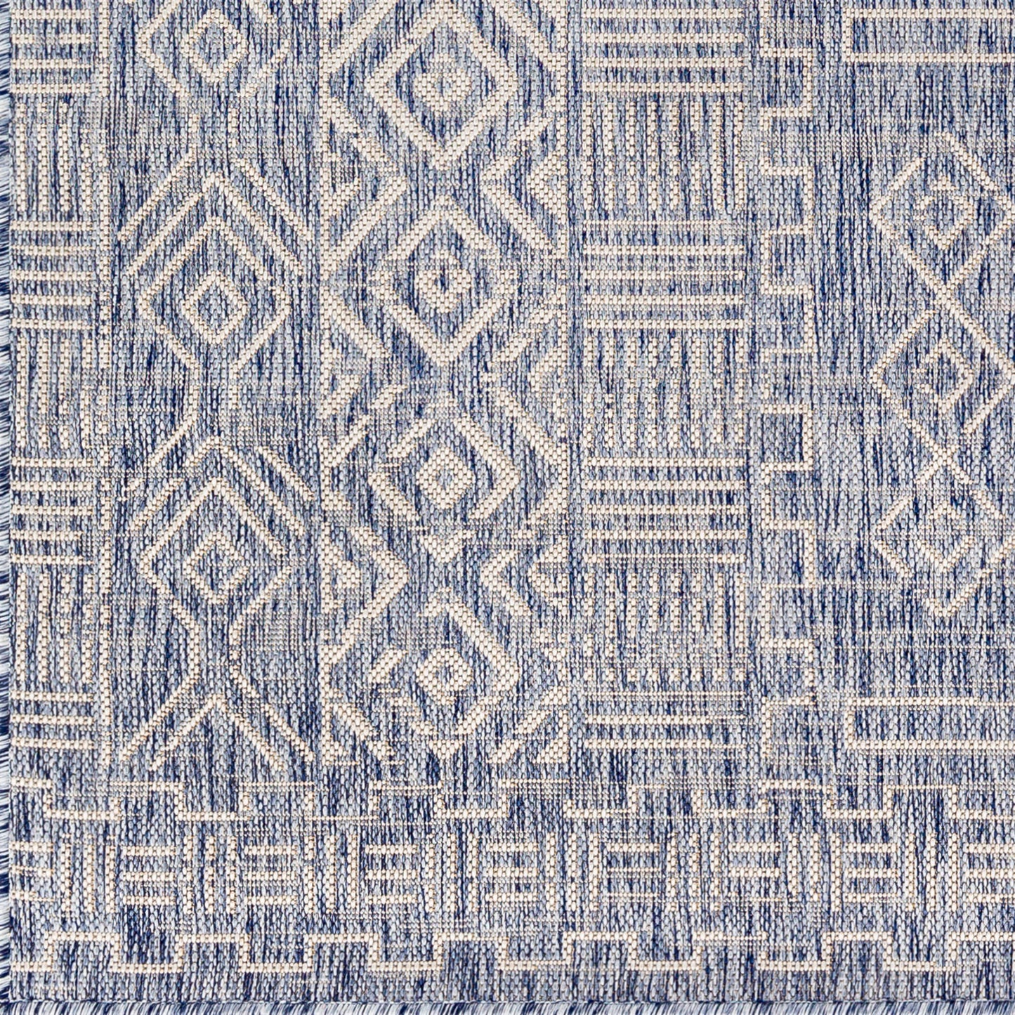 Alfombra decorativa para interior y exterior tejida a máquina Eagean EAG-2413 de 2' x 3'