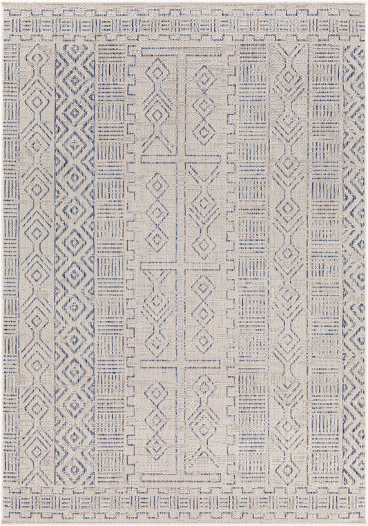 Eagean EAG-2414 8ft Round Machine Woven Indoor/Outdoor Area Rug