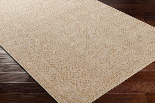 Eagean EAG-2415 6ft Square Machine Woven Indoor/Outdoor Area Rug