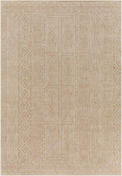 Eagean EAG-2415 6ft Square Machine Woven Indoor/Outdoor Area Rug