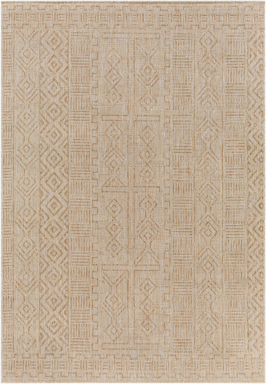Eagean EAG-2415 6ft Square Machine Woven Indoor/Outdoor Area Rug