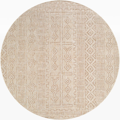 Eagean EAG-2415 6ft Round Machine Woven Indoor/Outdoor Area Rug