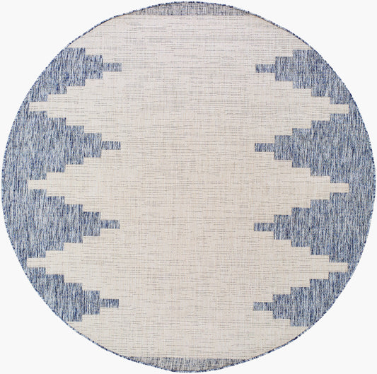 Eagean EAG-2420 5ft Round Machine Woven Indoor/Outdoor Area Rug