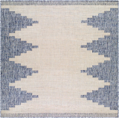 Eagean EAG-2420 6ft Square Machine Woven Indoor/Outdoor Area Rug