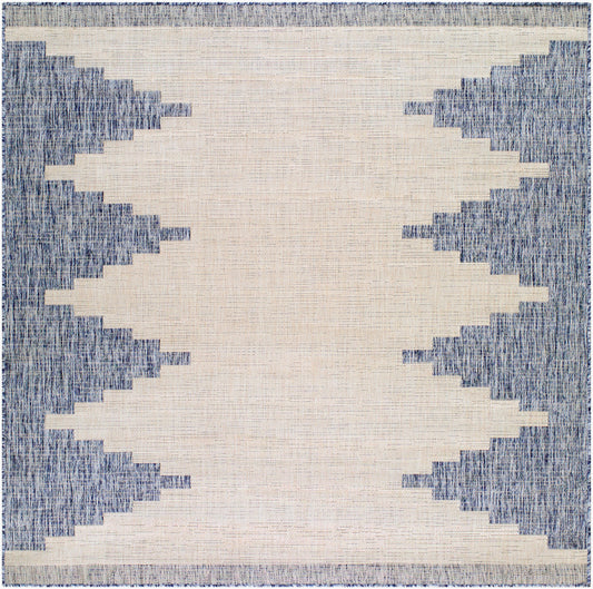 Eagean EAG-2420 6ft Square Machine Woven Indoor/Outdoor Area Rug