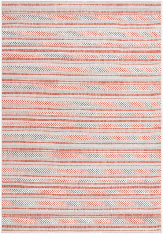 Alfombra decorativa para interior y exterior tejida a máquina Eagean EAG-2423 de 2' x 3'