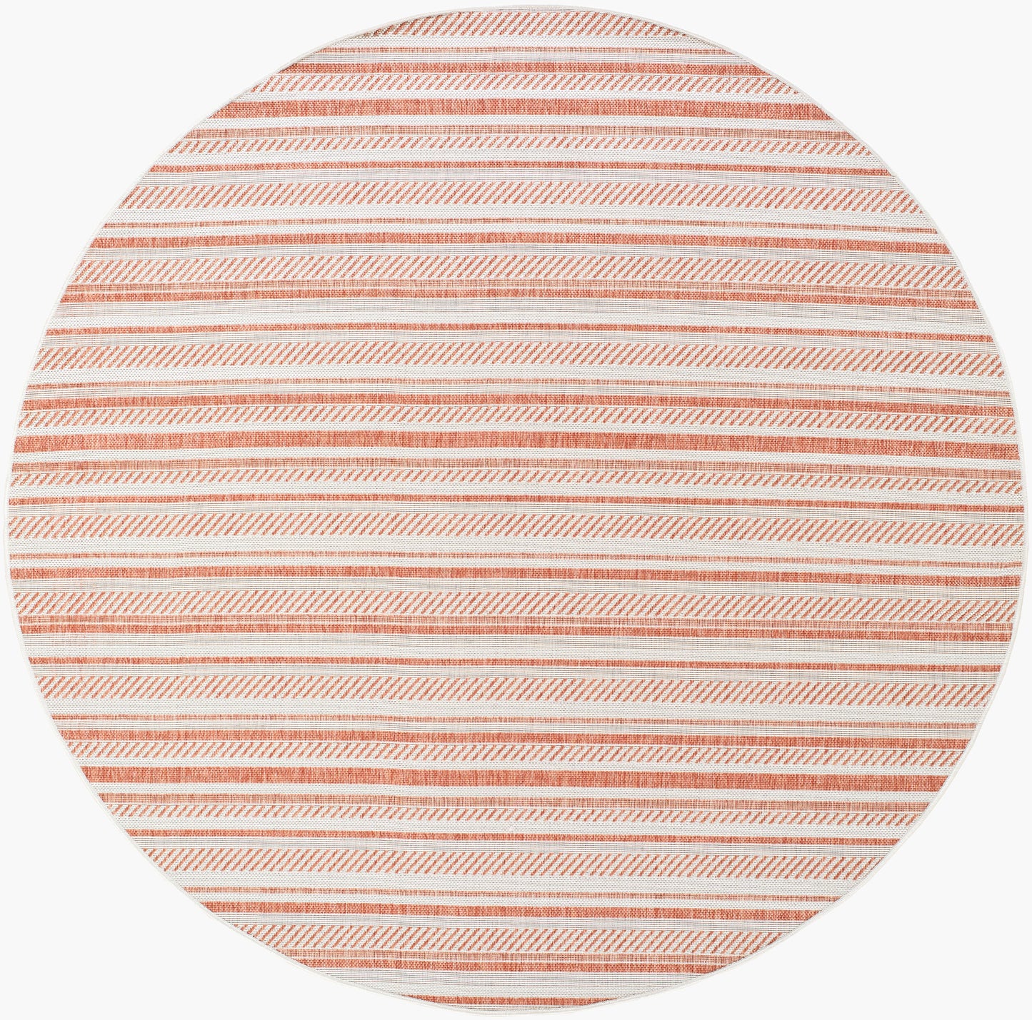 Alfombra redonda Eagean EAG-2423 de 2,4 m, tejida a máquina, para interior y exterior