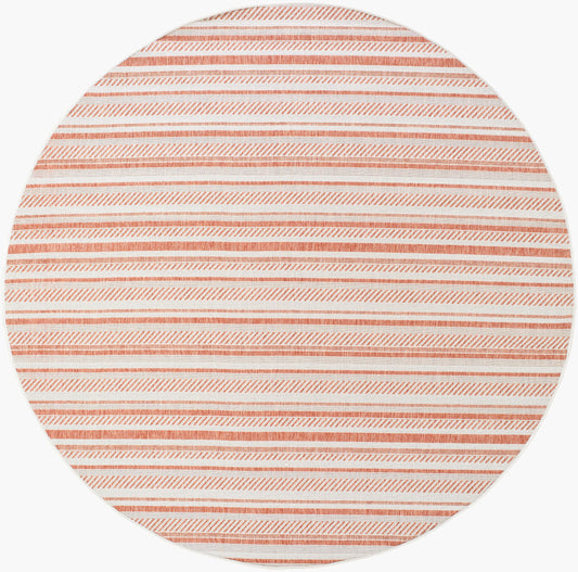 Alfombra redonda Eagean EAG-2423 de 2,4 m, tejida a máquina, para interior y exterior