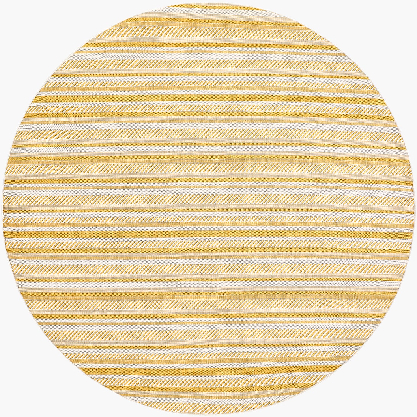 Alfombra redonda Eagean EAG-2424 de 1,5 m, tejida a máquina, para interior y exterior