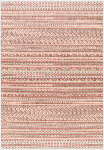 Alfombra decorativa para interior y exterior tejida a máquina Eagean EAG-2426 de 2' x 3'