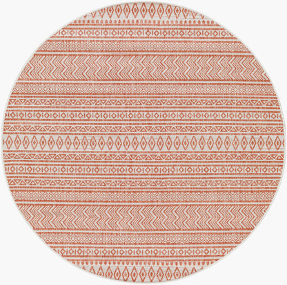 Alfombra redonda tejida a máquina de 1,5 m para interiores y exteriores Eagean EAG-2426